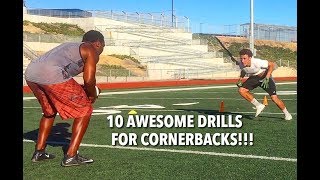 10 CORNERBACK DRILLS FOR LOCKDOWN SKILLS [upl. by Laddie398]