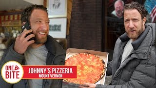 Barstool Pizza Review  Johnnys Pizzeria Mount Vernon NY [upl. by Popper832]