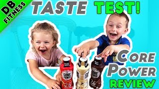 TODDLERS Taste Test Fairlife Core Power  Protein Shake Review [upl. by Corie]