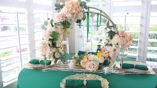 Diy Dollar Tree Hula Hoop Wedding Centerpiece [upl. by Sadira]