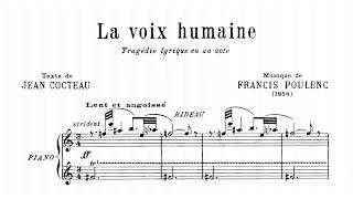 Poulenc Francis La voix humaine with score [upl. by Codie482]