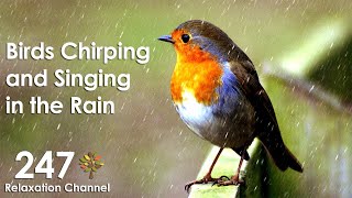 Birds Chirping and Singing in Rain Relaxation Meditation Nature Sounds [upl. by Gweneth165]