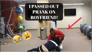 I PASSED OUT PRANK ON BOYFRIEND HE WAS SCARED [upl. by Eelan]