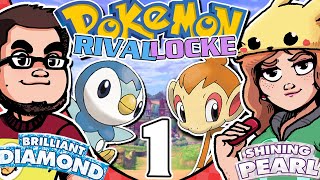 Pokemon Brilliant Diamond Shining Pearl Nuzlocke Part 1 BDSP Multiplayer Rivallocke [upl. by Harolda]