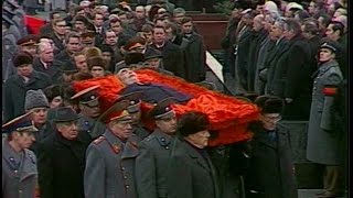 HD Soviet Leader Leonid Brezhnev Funeral Похороны Брежнева [upl. by Harpp]