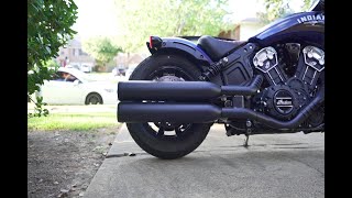 Rinehart 3 12quot SlipOn Mufflers For Indian Scout 2020 [upl. by Delgado]