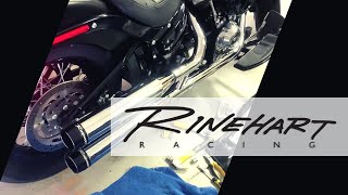 Rinehart Exhaust 312 inch SlipOn for 2018 Harley Davidson Softail Slim [upl. by Mosier]