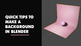 Create Backdrop in Blender smooth Background [upl. by Sella584]