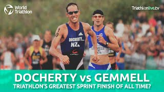 One of the greatest triathlon sprint finishes ever [upl. by Serica441]