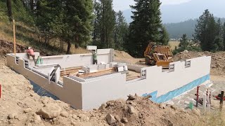 Building a House Start to Finish ICF Construction Walkout Garage [upl. by Notxam358]