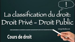 Les branches du droit droit privé  droit public [upl. by Llejk318]