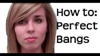 How to  Perfect Side Swept Bangs and Volume Tutorial [upl. by Zedekiah553]