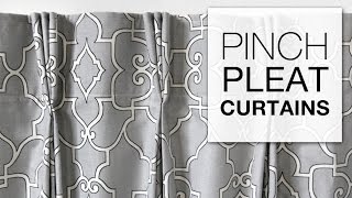 DIY Pinch Pleat Curtains with Pleater Tape [upl. by Map286]