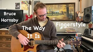 Bruce Hornsby  The Way It Is Guitar Arrangement  Tutorial [upl. by Odelia]