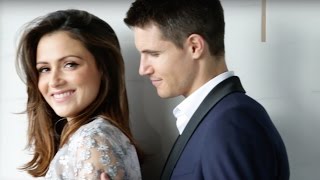 Canadas Most Beautiful Behind the Scenes on Robbie Amell and Italia Riccis shoot [upl. by Acissj]