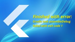 Flutter Gradle Task Error Fixed Gradle task assembleDebug failed with exit code 1  Riz App Studio [upl. by Iarahs]