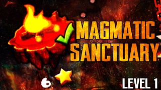 FIRE GAUNTLET quotMAGMATIC SANCTUARYquot 100 Complete  LEVEL 1  GEOMETRY DASH 21 [upl. by Nolaf]