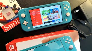 Nintendo Switch Lite Unboxing and Setup [upl. by Beyer302]