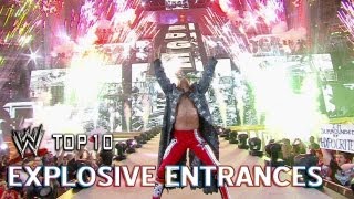 Explosive Entrances  WWE Top 10  July 4th Edition [upl. by Schoenfelder]