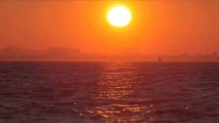 10 Hours Orange Sunset and Sea  Video amp Audio 1080HD SlowTV [upl. by Esilanna156]