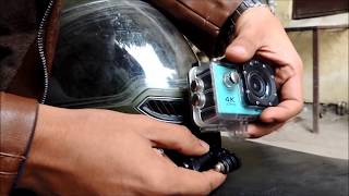 How to mount Action Cam on Helmet in 5 Minutes  Easy amp HIndi [upl. by Nealah]