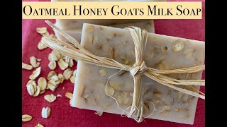 Melt amp Pour Soap Making  Oatmeal Honey  SUPER EASY [upl. by Anivel]