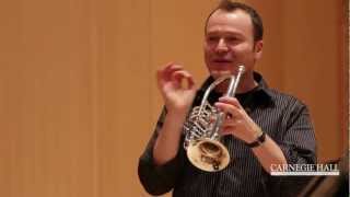 Carnegie Hall Trumpet Master Class Respighis The Pines of Rome [upl. by Esylle480]