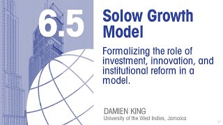 Economics 65 Solow Growth Model [upl. by Lleznod]