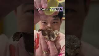 SIRLOIN STEAK 🥩 vs BEEF TONGUE 👅 [upl. by Zeuqcaj]