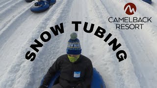 Snow ❄️ Tubing Adventure at Camelback Mountain Resort [upl. by Sumedocin957]