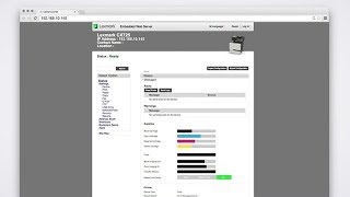 Lexmark Printer Overview—Accessing the Embedded Web Server [upl. by Thurmond]