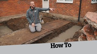 How to Dig the Foundations How to Build an Extension 2 [upl. by Hayott156]