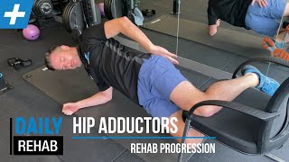 Hip Adductor Groin Exercise Strengthening Progression  Tim Keeley  Physio REHAB [upl. by Ellekim969]