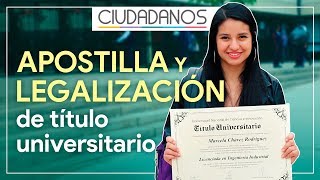 Para estudiar en el extranjero ¿legalizar o apostillar [upl. by Nawuj]