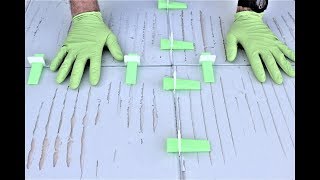 How to Use a Tile Leveling System the Right Way [upl. by Ahteres]