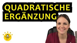 QUADRATISCHE ERGÄNZUNG – Parabel in Scheitelpunktform umwandeln binomische Formel [upl. by Uird832]