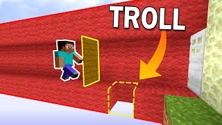 UN PASSAGE PIÉGÉ DANS NOTRE BASE   Minecraft Bed Wars Troll [upl. by Buna]