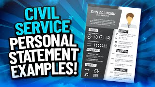 CIVIL SERVICE Personal Statement EXAMPLES Civil Service SUCCESS Profiles amp BEHAVIOURS [upl. by Herman]