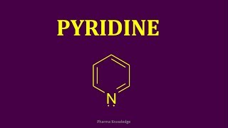 Pyridine  Synthesis amp Reactions [upl. by Karola404]