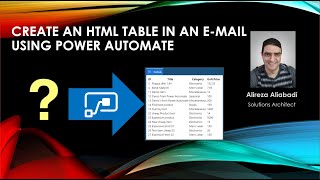 How to create an HTML table using Power Automate Flow in mail [upl. by Ennayar]