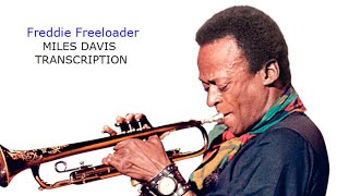 Freddie FreeloaderMiles Davis Bb Solo Transcribed by Carles Margarit [upl. by Colfin]