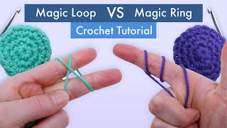 How to Crochet the Best Magic Loop and Magic Ring aka Magic Circle  Easy Beginner Tutorial [upl. by Eniledam]