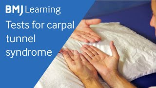 Tests for carpal tunnel syndrome  BMJ Learning [upl. by Sion]