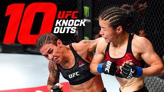 Top 10 Strawweight Knockouts in UFC History [upl. by Alica]