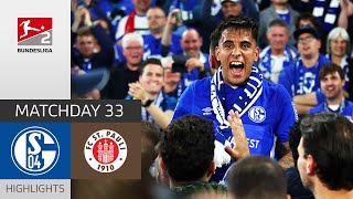 After Crazy Comeback Schalke back in Bundesliga  Schalke 04  St Pauli 32  MD 33 – BL 2 2122 [upl. by Dyal]