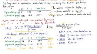 31 İstatistik  Ki kare uygunluk testi  ki kare bağımsızlık testi [upl. by Cassi87]