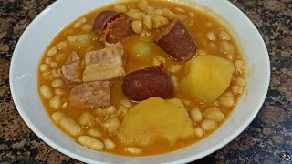 POTAJE DE HABICHUELAS Y GARBANZOS CON CHORIZO [upl. by Levitt]