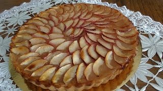 Tarte aux pommes  حلوى بالتفاح على طريقة المحلات [upl. by Arualana]