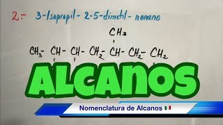 Nomenclatura de ALCANOS paso a paso [upl. by Annehcu]