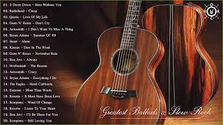 Acoustic Rock  Greatest Ballads amp Slow Rock Songs 80s  90s [upl. by Sacram]